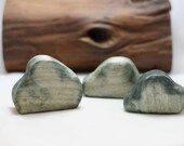 Three Boulders Rocks Stones Wooden Toy Set -  Nature Table - Waldorf - Landscape