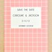 Vintage Wedding Save The Date Cards -Jackson