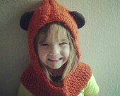 Ewok hooded Cowl PDF pattern