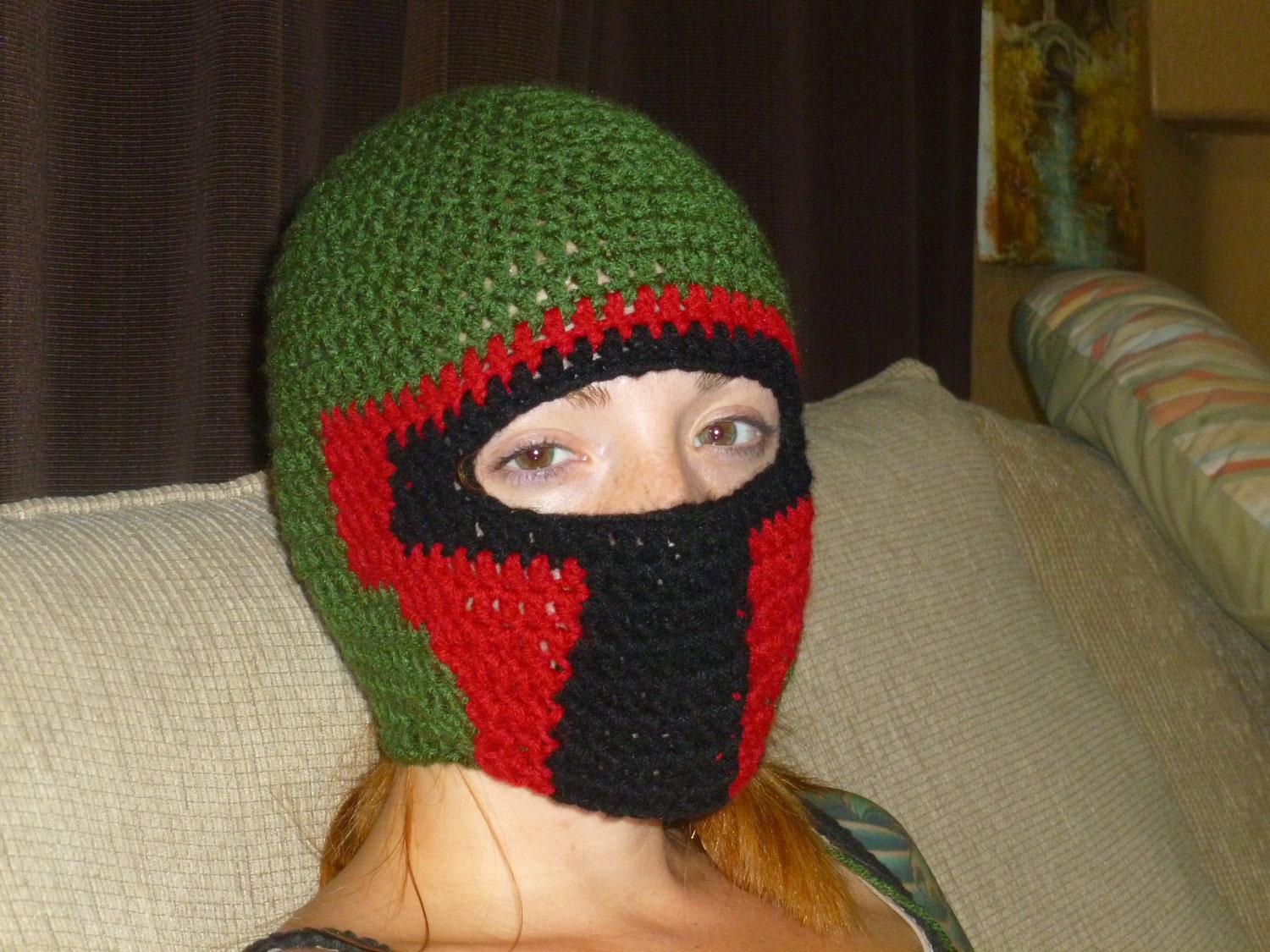 Crochet Boba Fett Ski Mask (Adult)