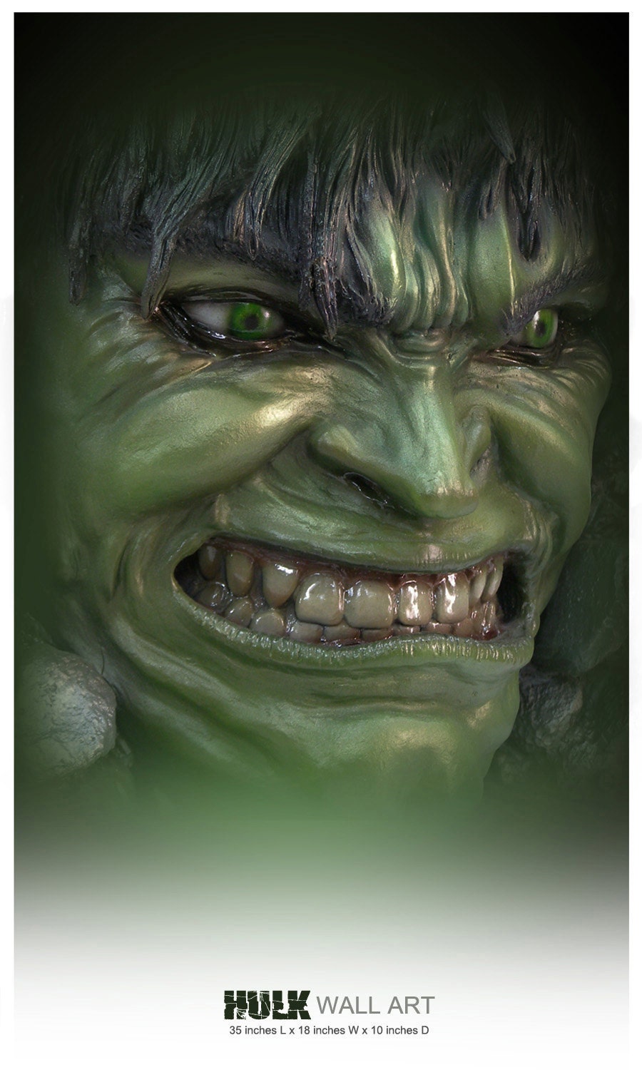 The Incredible HULK Wall Art Life Size Hulk Art Decor