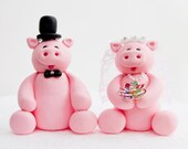Pig Wedding Cake Toppers