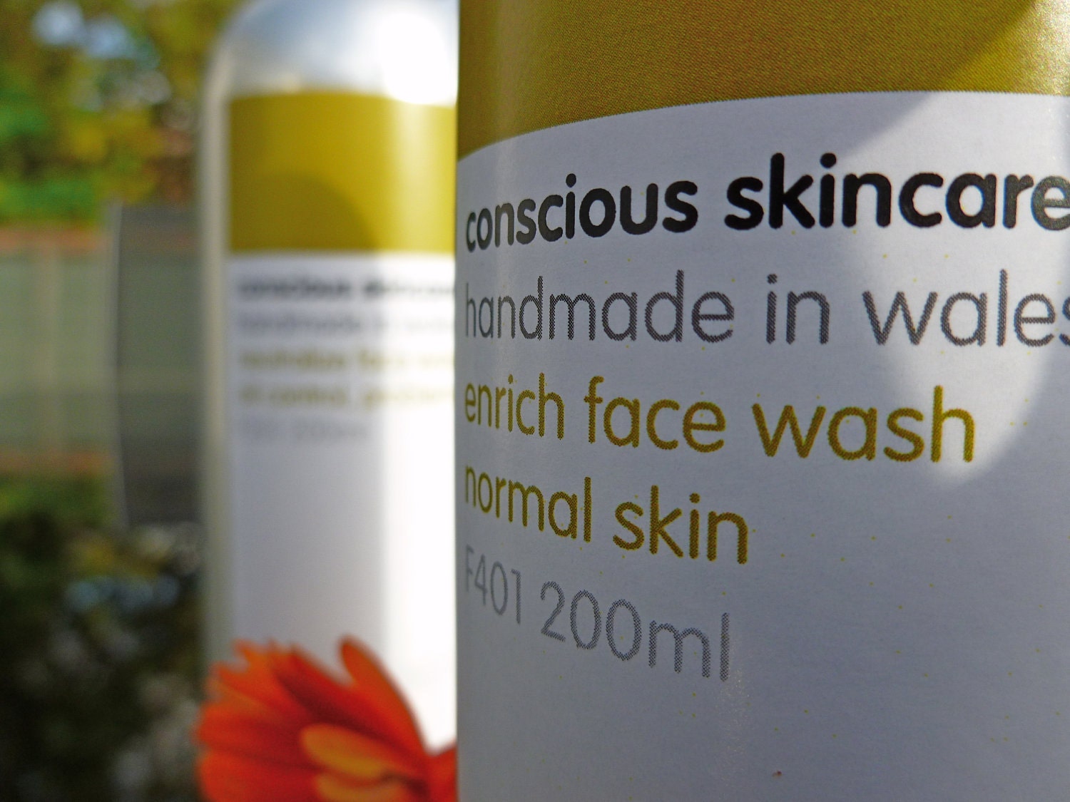 Organic Face Wash for Normal Skin. Vegan. Organic Skincare.100% Chemical Free. 30ml SAMPLE size.