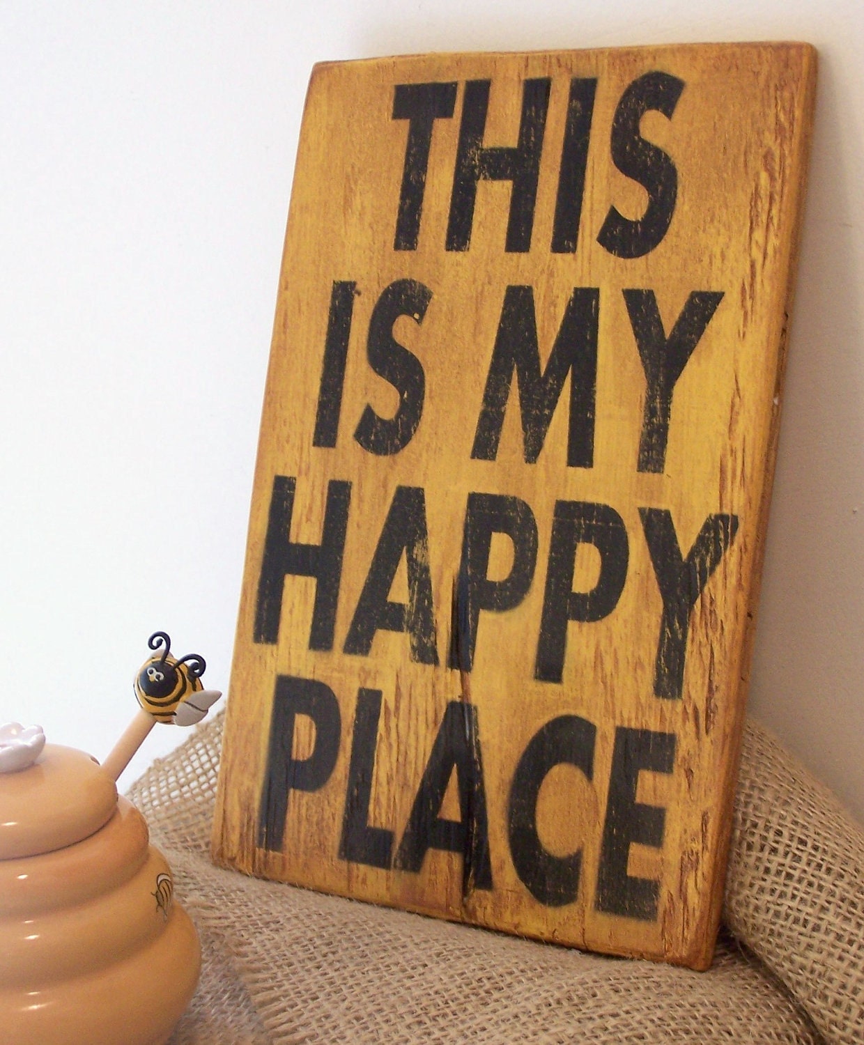 This Is My Happy Place - 6" x 9" Small Wood Sign