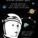 Astronaut Birthday Card