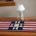QUILT AMERICANA table runner JULY 4th, Memorial day, Flag Day, Veterans Day quilted decor