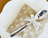 Order before Wed May 8th to arrive by mothers day- Hand Engraved Tea Spoon Mothers Day Gift- WITH PERSONALIZATION and RIBBON