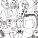 Dog Colouring Poster, Limited Edition