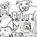 Dog Colouring Poster, Limited Edition