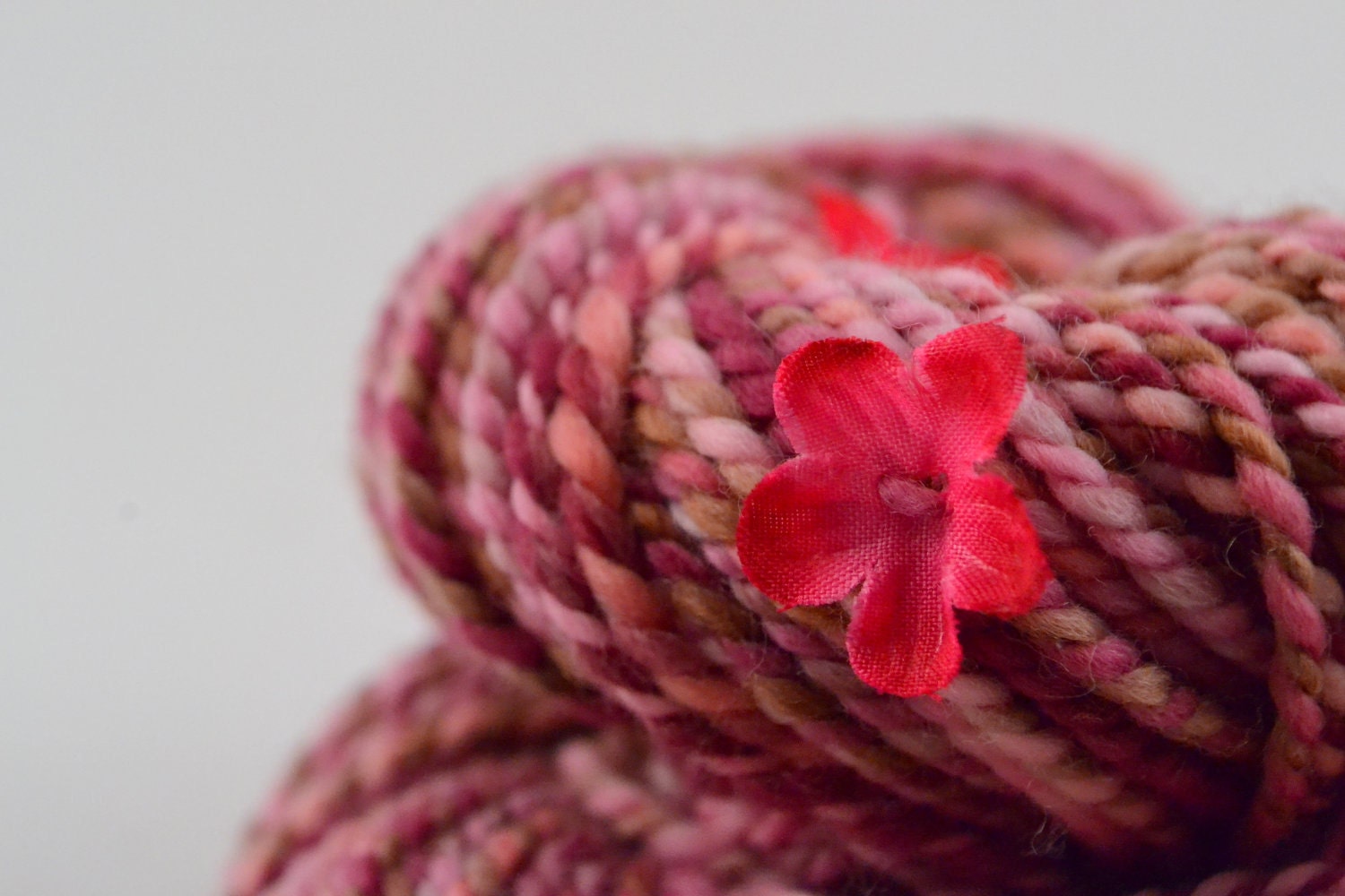 A Special Occasion handspun flowered art yarn - 55 Yards