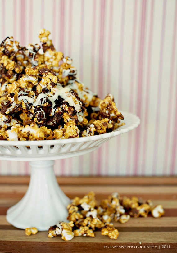 Triple Chocolate Caramel Popcorn