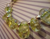 Lime Green Nugget Bracelet