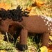 Snowflake: Appaloosa Pony Girl's Knitted Soft Horse Toy Stuffed Animal Natural Waldorf Play