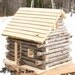Log Cabin Dollhouse Natural Waldorf Custom Sized Girl's Doll House Rustic
