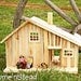 Little House Prairie Dollhouse Playset, Family People, House, Furniture, Accessories, Natural Waldorf