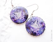 Purple butterfly earrings - summer jewelry - CitrusCat Purple butterfly earrings - summer jewelry - CitrusCat