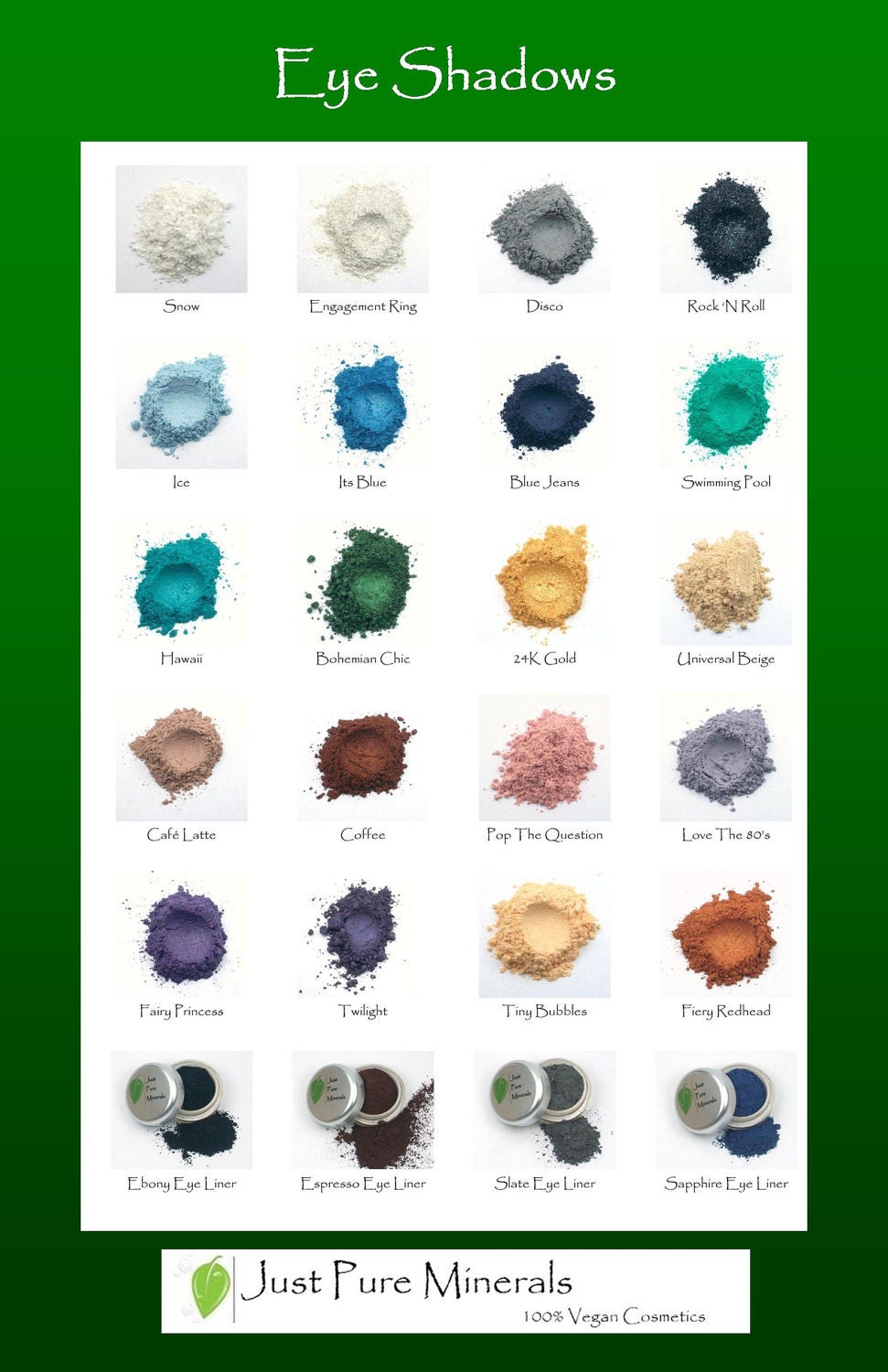 Vegan Mineral Eye Shadow Sample for just ONE DOLLAR