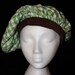 Green Plaid Muffin Hat