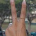 Sideways Cross Ring, Gold Wire Adjustable, Fits Your Size