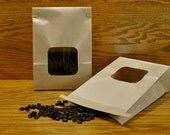 Kraft Window Tin Tie Bags - 1.5 lb.