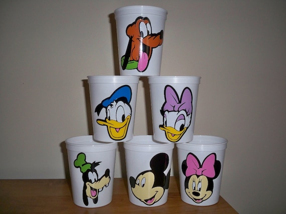 MICKEY AND FRIENDS birthday party favor cups 16 ounce Il_570xn