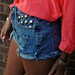 WLDHRTS Vintage STUDDED High Waisted Denim Shorts Cut Offs Made to Order