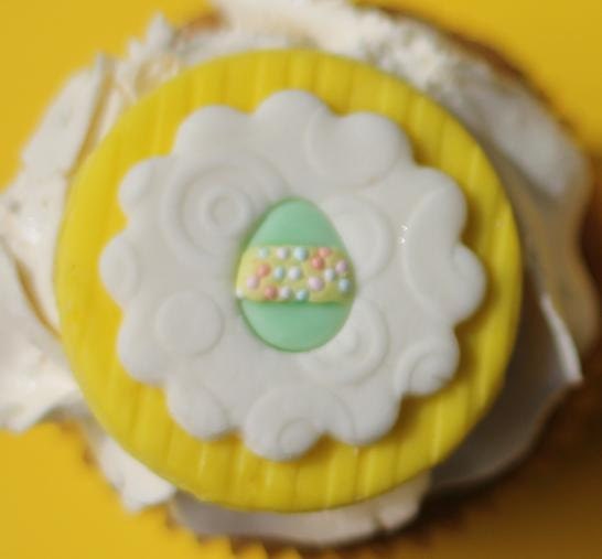 Fondant Toppers Easter Eggs - Too Cute - Perfect for your Easter Cookies, Cupcakes and Other Creations