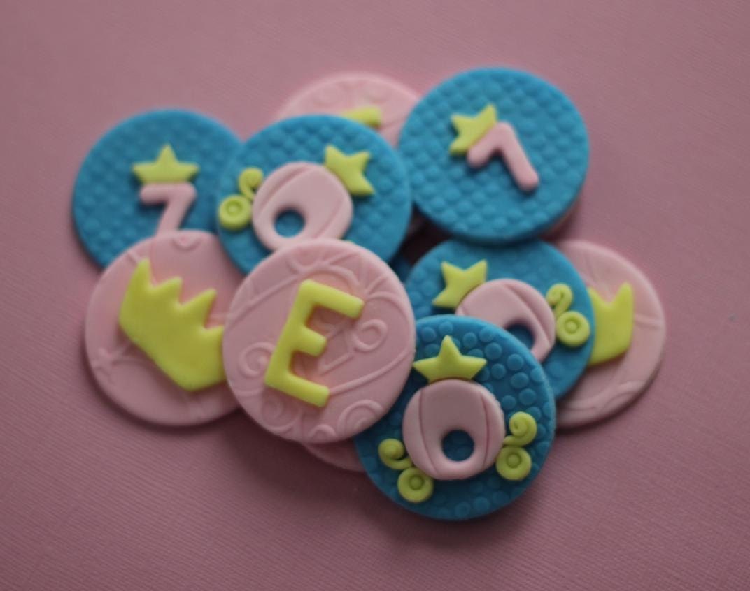 Whimsical Princess-Themed Fondant Toppers - Perfect for Cupcakes, Cookies and Other Edible Creations