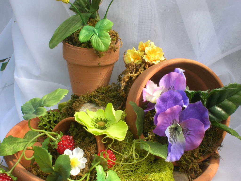 Purple Pansy Garden