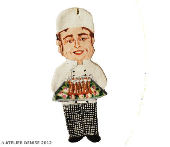 Crown Roast Chef Kitchen Ornament