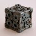 Dice (1 Die) - 3D printed, Steampunk Style, Iron Finish