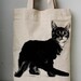 Cute Cat Pet Animal Canvas tote bag/Diaper bag/Shopping bag/ Document bag /Market Bag.