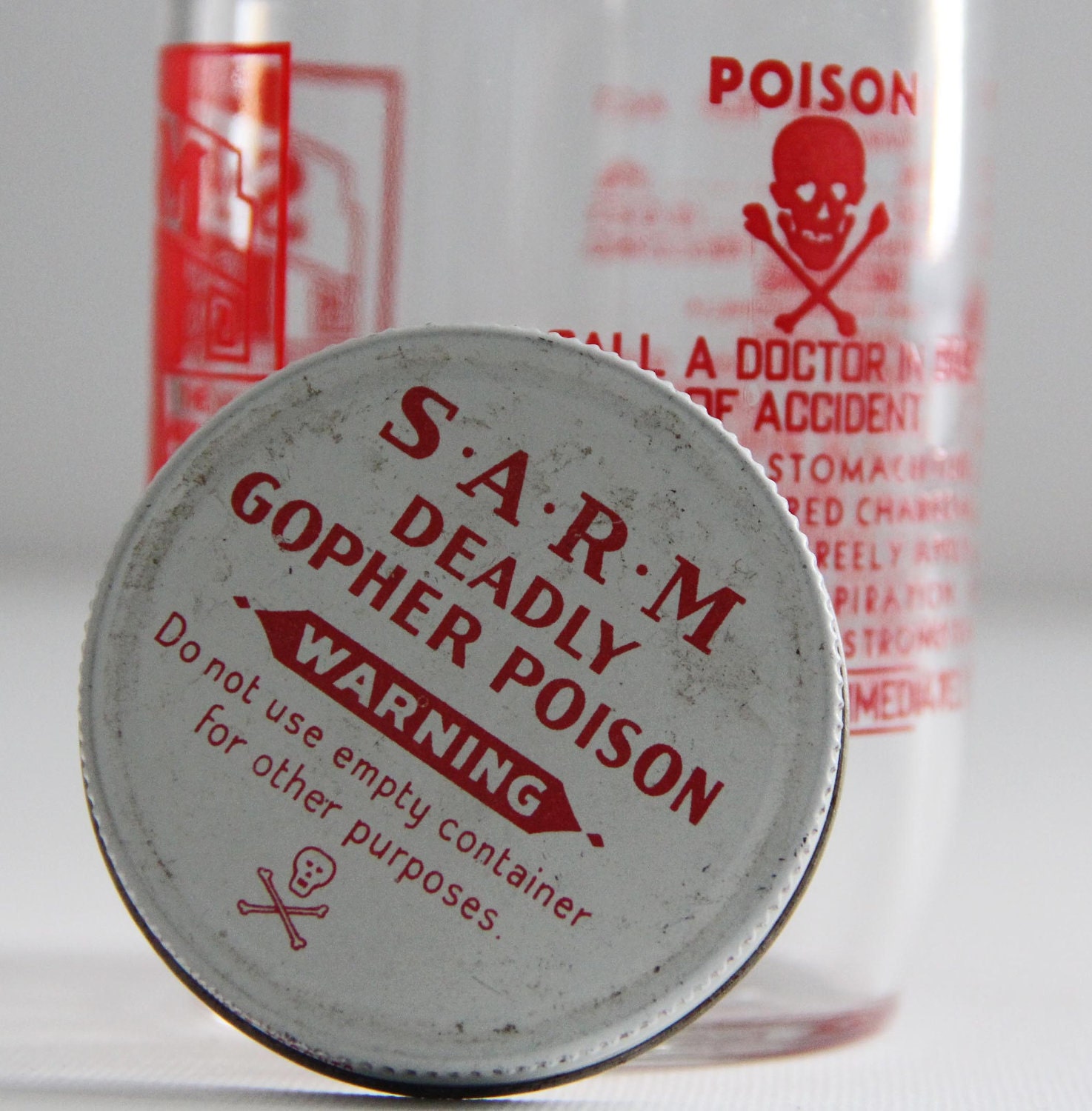S.A.R.M. Deadly Gopher Poison Jar