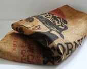 Vintage Blackeye Beauty Burlap Bean Bag Sack California Black Eye