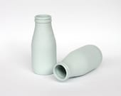 porcelain replica vintage milk bottle mini - (glacier colour)