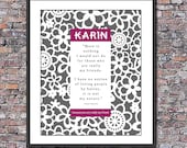 Really My Friend Jane Austen Quote Custom 8 x 10 Canvas