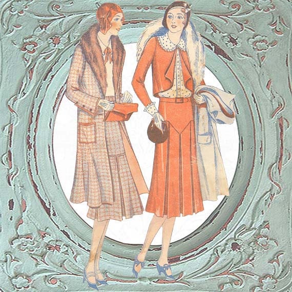 1920s Digital Download Vintage FASHION WORLD Pattern Catalog - 32 Pages Printable Pdf