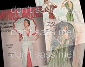 1950s Digital Download Vintage MODES ROYALE Pattern Catalog - 25 Pages Printable PDF