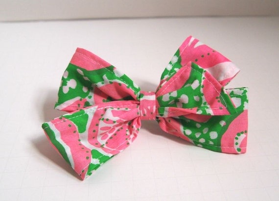 Lilly Pulitzer Vintage Print Hair Bow