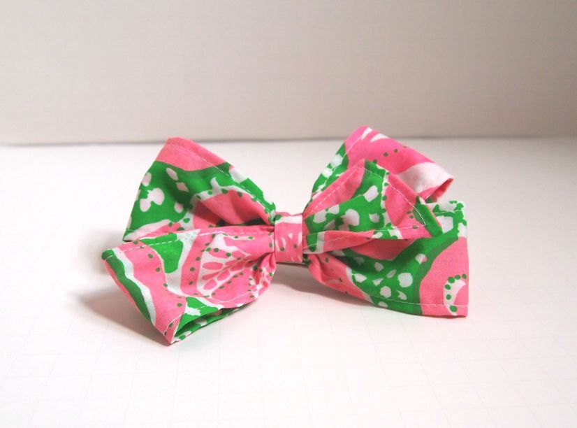 Lilly Pulitzer Vintage Print Hair Bow