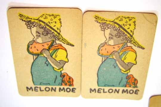 Lily White, Melon Moe, Old Maid, Old Maid Cards, 1930s. New Year Sale