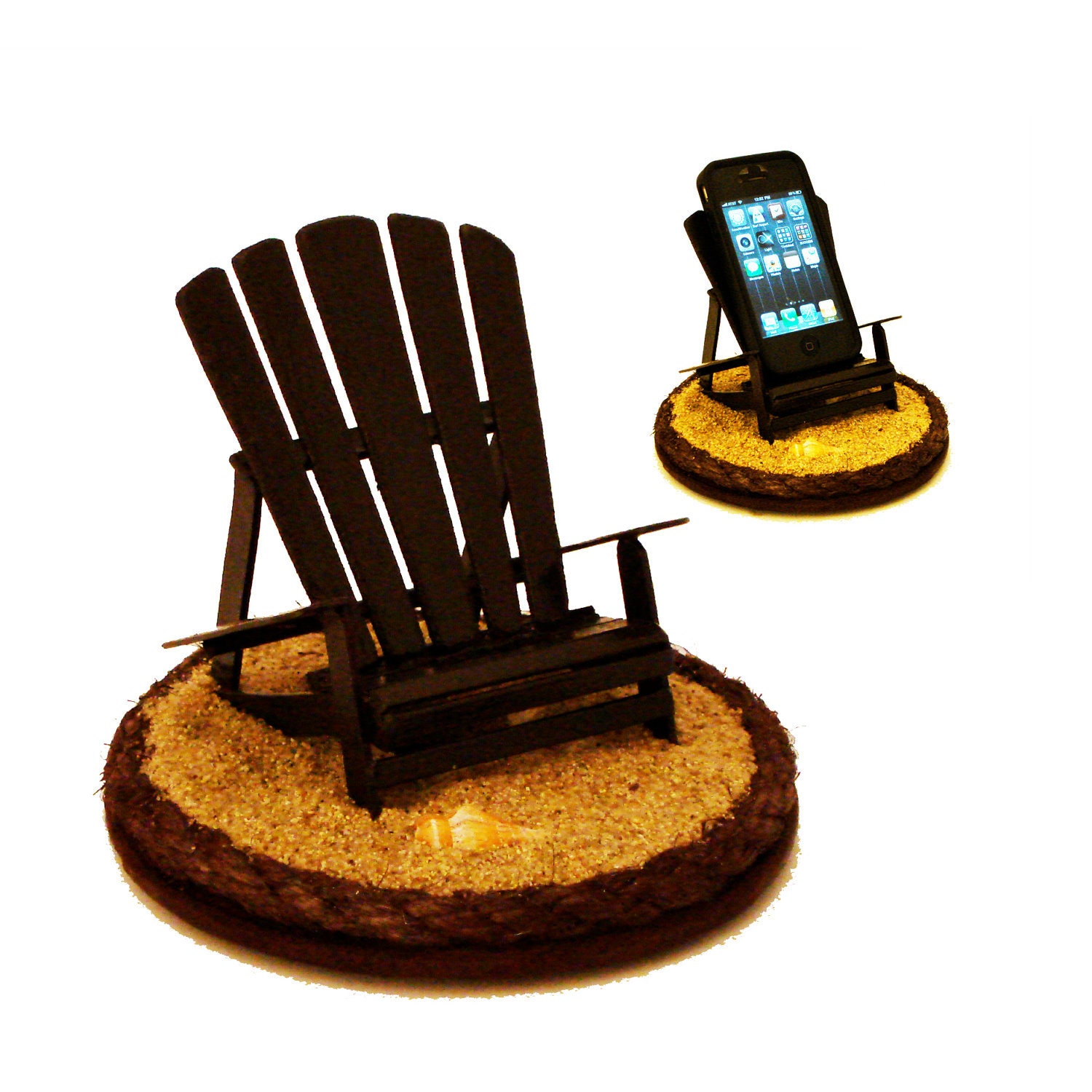 iBeach in Dark Coconut - A multi-functional iPhone stand