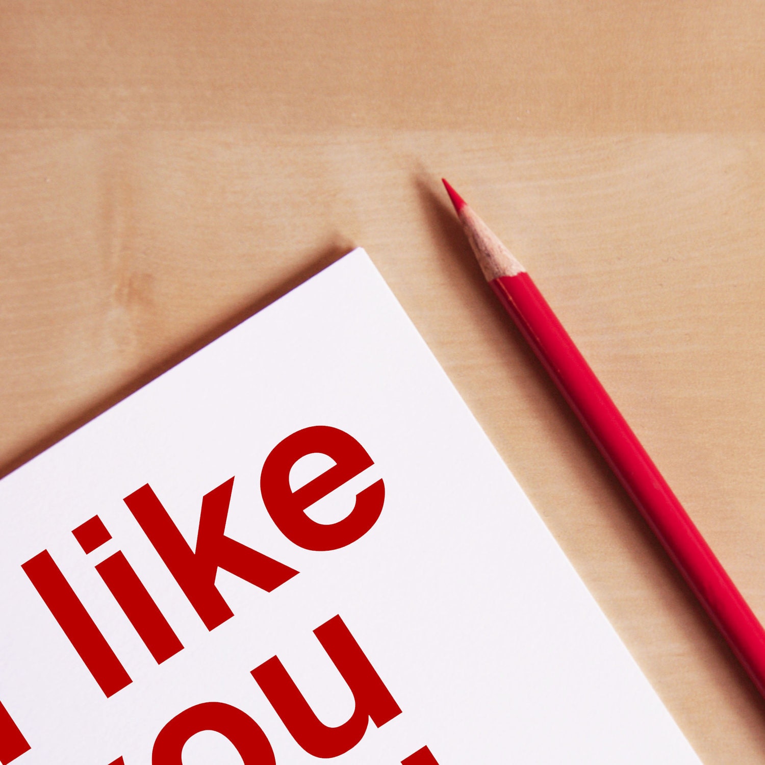 Funny Valentine Card - Valentine's Day Card - Funny Anniversary Card - Funny Thank You Card - Kitchen Art - I like you and fries