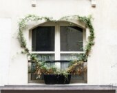 Paris photogrphy, love print, natural home decor, romantic heart window, gift for lover, fine art photography 5x7 (13x18)F R E E  SHIPPING