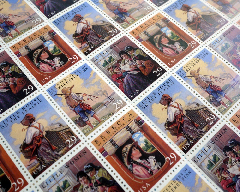 Vintage un-used Reading and Performing postage stamps to post 6 letters