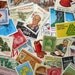 GRAB BAG - Assorted Vintage unused postage stamps - to post 5 letters