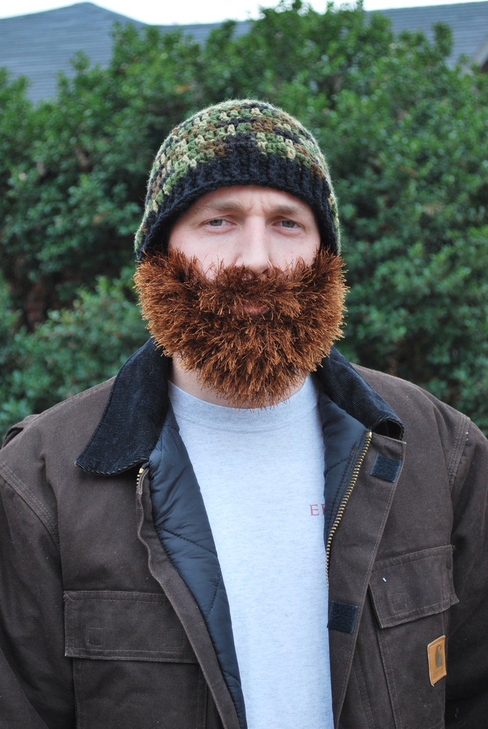 Crochet Beanie with Beard