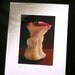 Giclee, Archival, Matted Print of an Original Oil Pastel Painting of an Apple Core