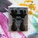 Black Tassels, Zipper Pull Earrings