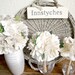 Woodland weddings, Fabric flower bouquets, Wedding fabric bouquet set, Bride and Bridesmaid Cotton Magnolia Bouquet set